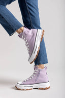 Sneakers πάνινα μποτάκια Refresh 172476 - Λιλά - thefashionproject.gr - Refresh