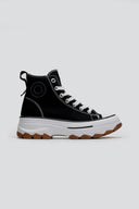 Sneakers πάνινα μποτάκια Refresh 172476 - Μαύρο - thefashionproject.gr - Refresh