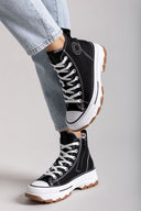 Sneakers πάνινα μποτάκια Refresh 172476 - Μαύρο - thefashionproject.gr - Refresh