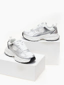 Sneakers σε συνδυασμό υλικών Xti 143260 - Ασημί - thefashionproject.gr - Xti Footwear