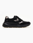 Sneakers σε συνδυασμό υλικών Xti 143363 - Μαύρο - thefashionproject.gr - Xti Footwear