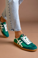 Sneakers suede με ρίγες CORINA