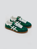 Sneakers suede με ρίγες CORINA