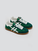 Sneakers suede με ρίγες CORINA - Πράσινο - thefashionproject.gr - CORINA