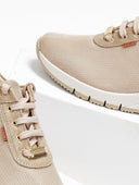 Sneakers wedges με ανάγλυφο σχέδιο Ragazza 0329 - Άμμου - thefashionproject.gr - RAGAZZA