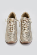 Sneakers wedges με διάτρητο σχέδιο Xti 143776 - Χρυσό - thefashionproject.gr - Xti Footwear - 23448009003