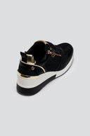 Sneakers wedges με φερμουάρ Xti 143717 - Μαύρο - thefashionproject.gr - Xti Footwear