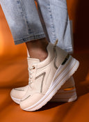Sneakers wedges με glitter