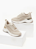 Sneakers wedges με glitter ύφασμα Xti 143064