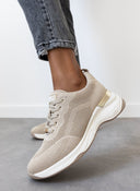 Sneakers wedges με glitter ύφασμα Xti 143064
