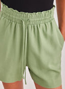 Σορτς με λινό Vero Moda 10303668 - Χακί - thefashionproject.gr - VERO MODA