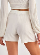 Σορτς με σχέδιο στην ύφανση Vero Moda 10317013 - Ζαχαρί - thefashionproject.gr - VERO MODA