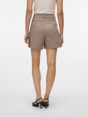 Σορτς ψηλόμεσο με πιέτες Vero Moda 10322489 - Τάουπε - thefashionproject.gr - VERO MODA - 23757035033