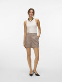 Σορτς ψηλόμεσο με πιέτες Vero Moda 10322489 - Τάουπε - thefashionproject.gr - VERO MODA - 23757035033