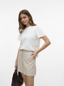 Σορτς ψηλόμεσο με λινό Vero Moda 10321625