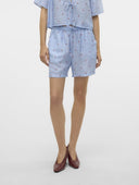 Σορτς ριγέ με print Vero Moda 10324635 - Γαλάζιο - thefashionproject.gr - VERO MODA