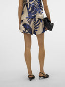 Σορτς σατέν με φύλλα Vero Moda 10327432 - Μπλε - thefashionproject.gr - VERO MODA