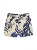 Σορτς σατέν με φύλλα Vero Moda 10327432 - Μπλε - thefashionproject.gr - VERO MODA