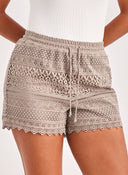 Σορτσάκι με δαντέλα Vero Moda 10190155 - Τάουπε - thefashionproject.gr - VERO MODA