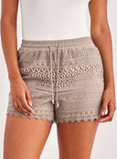 Σορτσάκι με δαντέλα Vero Moda 10190155 - Τάουπε - thefashionproject.gr - VERO MODA