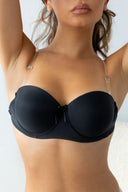 Σουτιέν push up με σιλικόνη - Μαύρο - thefashionproject.gr - The Fashion Project