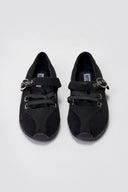 Suede Ballet Flats with Strap and Studs - Black Suede - thefashionproject.gr - BOTEGGA 22