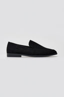 Suede Flat Loafers - Black Suede - thefashionproject.gr - Stephan