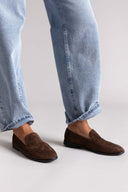 Suede Flat Loafers - Brown Suede - thefashionproject.gr - Stephan