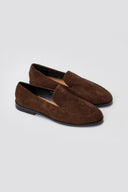 Suede Flat Loafers - Brown Suede - thefashionproject.gr - Stephan