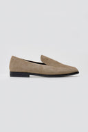 Suede Flat Loafers - Taupe Suede - thefashionproject.gr - Stephan