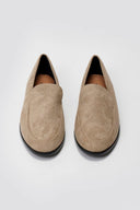 Suede Flat Loafers - Taupe Suede - thefashionproject.gr - Stephan