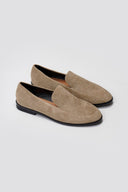 Suede Flat Loafers - Taupe Suede - thefashionproject.gr - Stephan