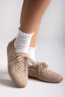 Suede Low - Top Sneakers - Taupe Suede - thefashionproject.gr - Ideal shoes