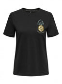 T-shirt με ανανά και παγιέτες ONLY 15346726