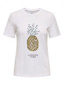 T-shirt με ανανά ONLY 15346726