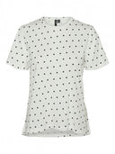 T-shirt πουά Vero Moda 10322565 - Λευκό/Μαύρο - thefashionproject.gr - VERO MODA