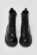 Texture Lace - Up Combat Boots Xti 144389 - Black Snake Patern - thefashionproject.gr - Xti Footwear