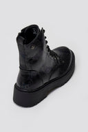 Texture Lace - Up Combat Boots Xti 144389 - Black Snake Patern - thefashionproject.gr - Xti Footwear