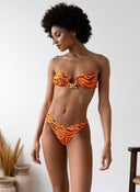 Three pieces bikini με print - Πορτοκαλί - thefashionproject.gr - The Fashion Project