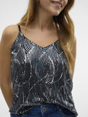 Τοπ βραδινό με παγέτες Vero Moda 10317121 - Μαύρο - thefashionproject.gr - VERO MODA