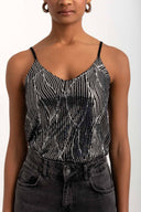 Τοπ βραδινό με παγέτες Vero Moda 10317121 - Μαύρο - thefashionproject.gr - VERO MODA
