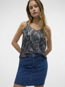 Τοπ βραδινό με παγέτες Vero Moda 10317121 - Μαύρο - thefashionproject.gr - VERO MODA