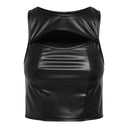 Τοπ δερματίνη με cut out Only 15307168