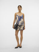 Τοπ σατέν με φύλλα Vero moda 10327428