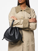 Τσάντα ballon με pattern PIECES 17160038 - Μαύρο - thefashionproject.gr - PIECES