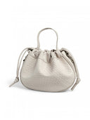 Τσάντα ballon με pattern PIECES 17160038 - Μπεζ - thefashionproject.gr - PIECES