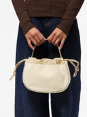 Τσάντα ballon teddy PIECES 17160039 - Ζαχαρί - thefashionproject.gr - PIECES