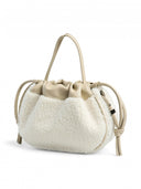 Τσάντα ballon teddy PIECES 17160039 - Ζαχαρί - thefashionproject.gr - PIECES