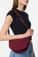 Τσάντα μικρή χιαστί Pieces - Μπορντό - thefashionproject.gr - PIECES