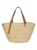 Τσάντα ψάθινη παραλίας Vero Moda 10313996 - Μπεζ - thefashionproject.gr - VERO MODA